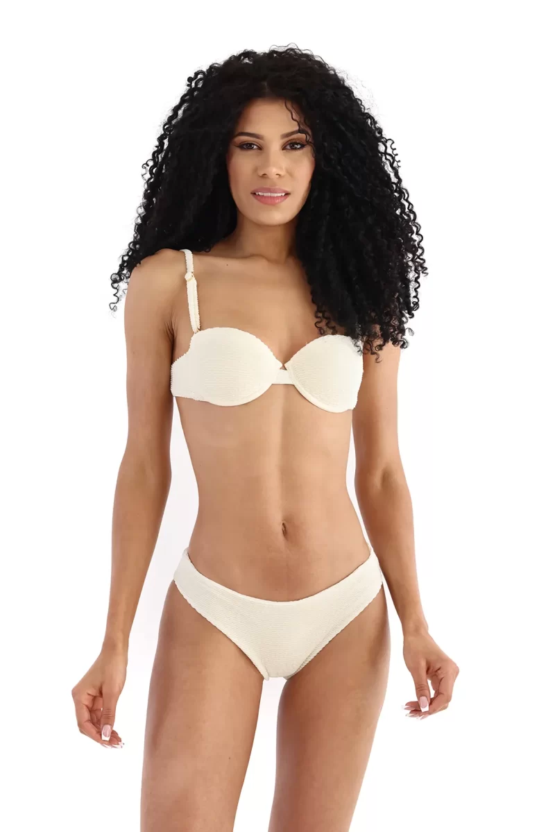 Bikini Top - The Balconette Scrunchie - Ivory