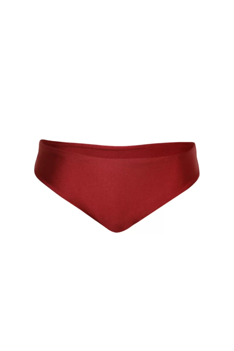 Bottom SC -  The Ruffle Darling Bikini - Rojo - Vino - Imagen 3