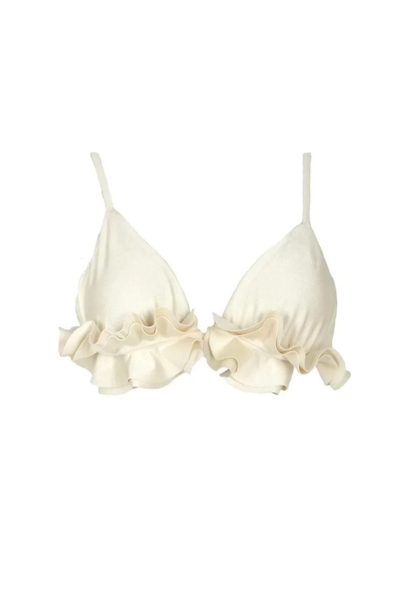 Bikini Top - The Ruffle Darling - Ivory - Imagen 3
