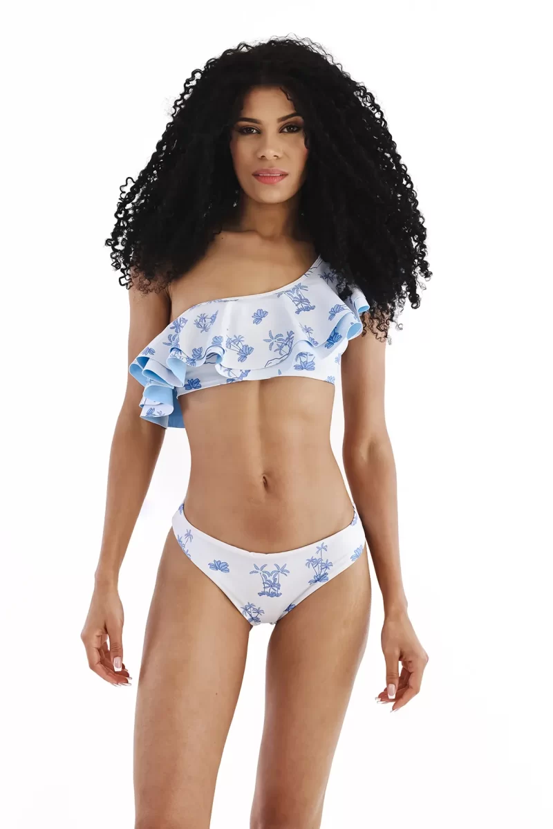 Bottom SC -  The Coastal Bolero Bikini - Blanco - Celeste