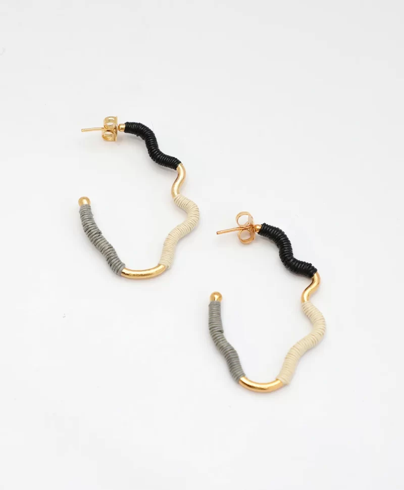 Aros - Bonelia - Blanco - Negro - Gris