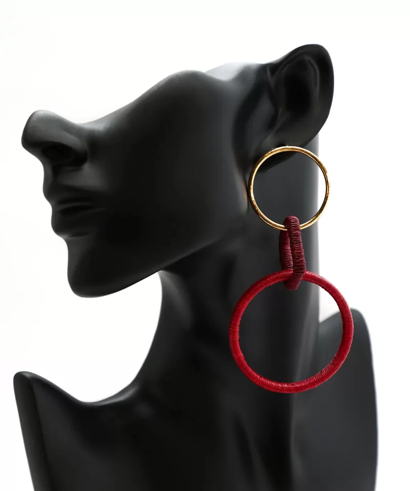 Aros -  Durbu -   Vino Tinto - Rojo - Imagen 2