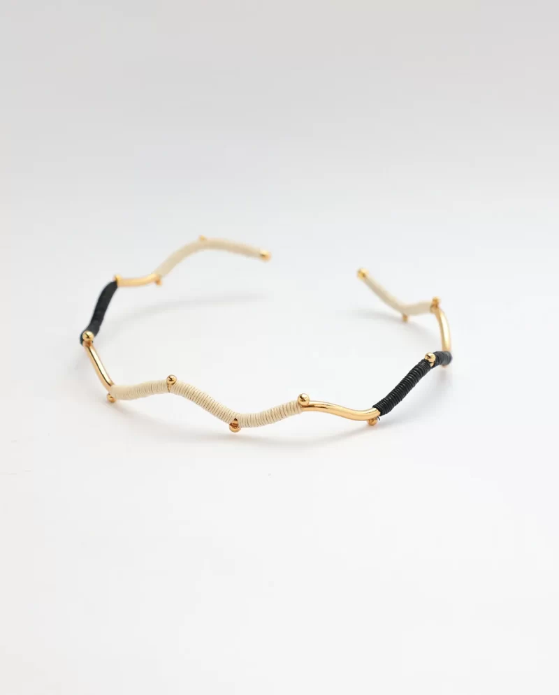 Choker -  Bonelia -  Blanco - Negro