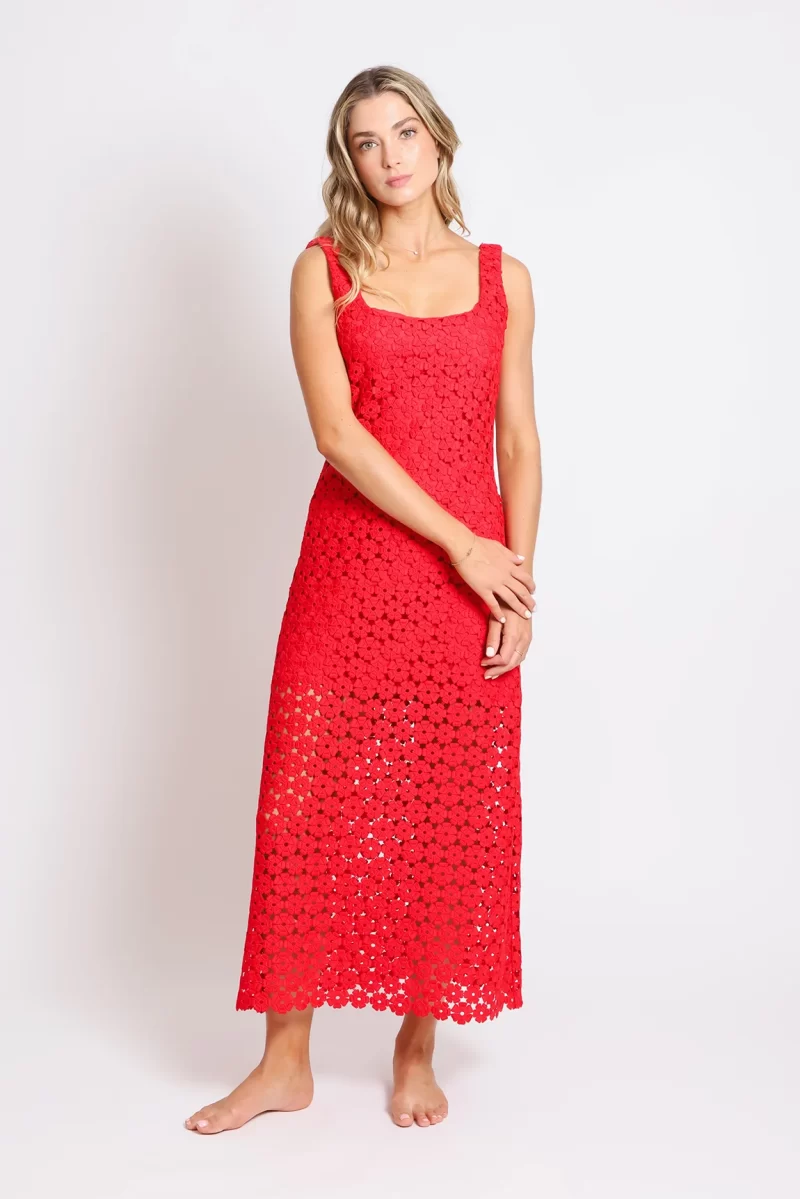 Vestido - Jill Maxi - Rojo - Imagen 3