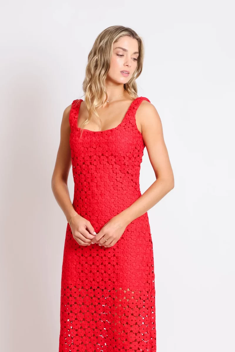 Vestido - Jill Maxi - Rojo